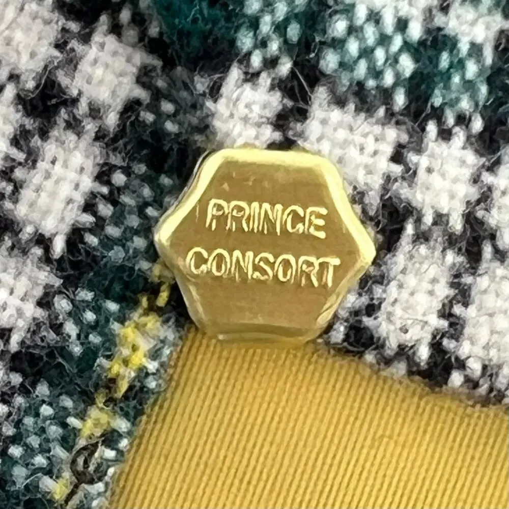 70s plaid wool neck tie Golden Clasp Prince Consort 1970s vintage